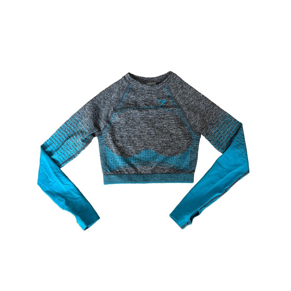 Gymshark Top Womens S Amplify Seamless Crop top Active Performance Stretch